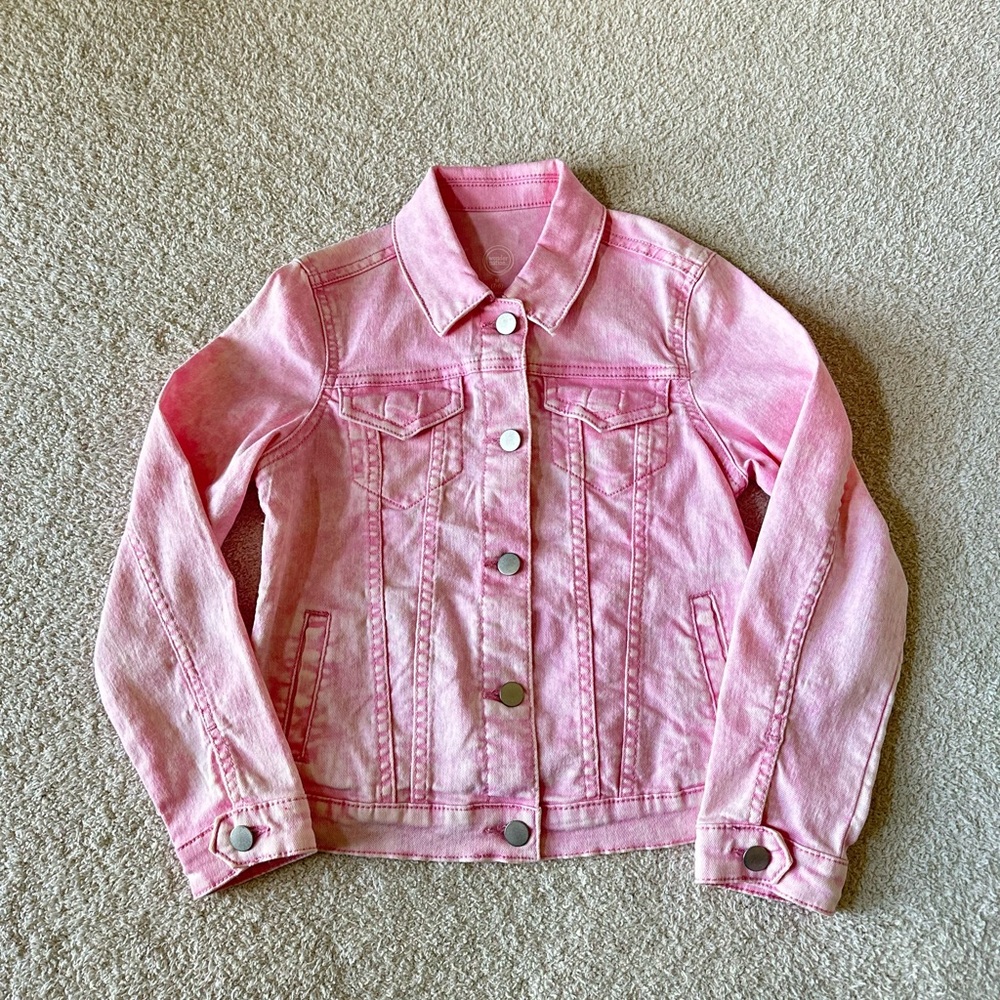 Girls Pink Jean Jacket
